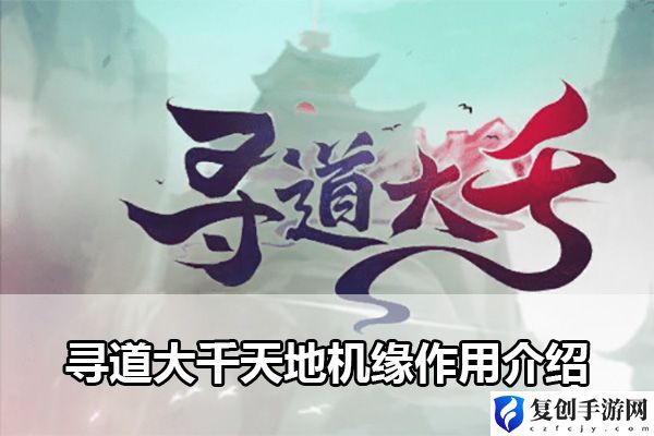 寻道大千天地机缘作用介绍 攻略分享升级心得
