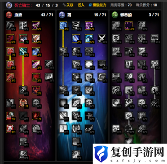 魔兽世界wlk血dk天赋 魔兽世界wlk血dk天赋推荐攻略