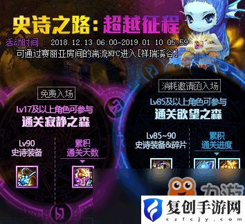 dnf手游史诗之路在哪里